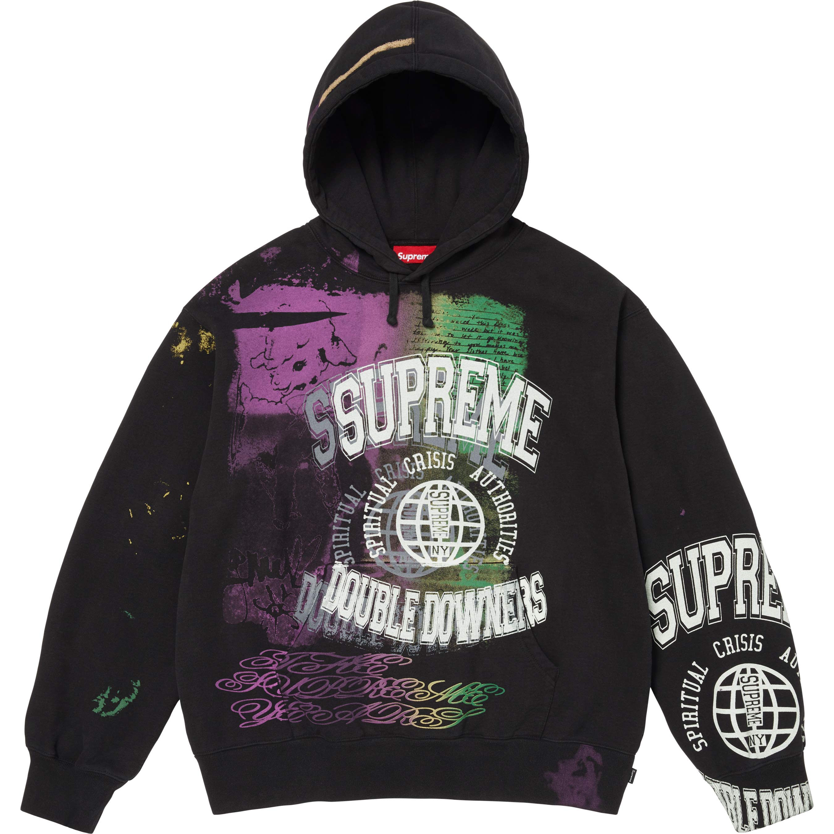 Overprint Hooded Sweatshirt view 9